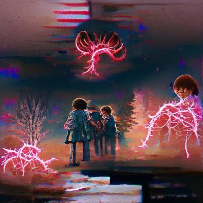Evocative Stranger Things Scene