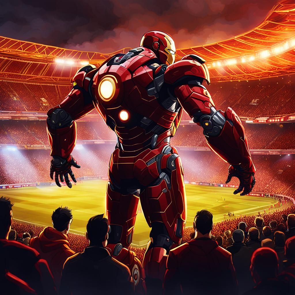Iron Man and Marvel Watch Galatasaray Match