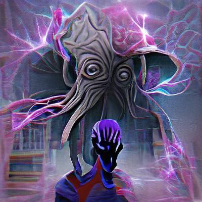 Menacing Mind Flayer Creature