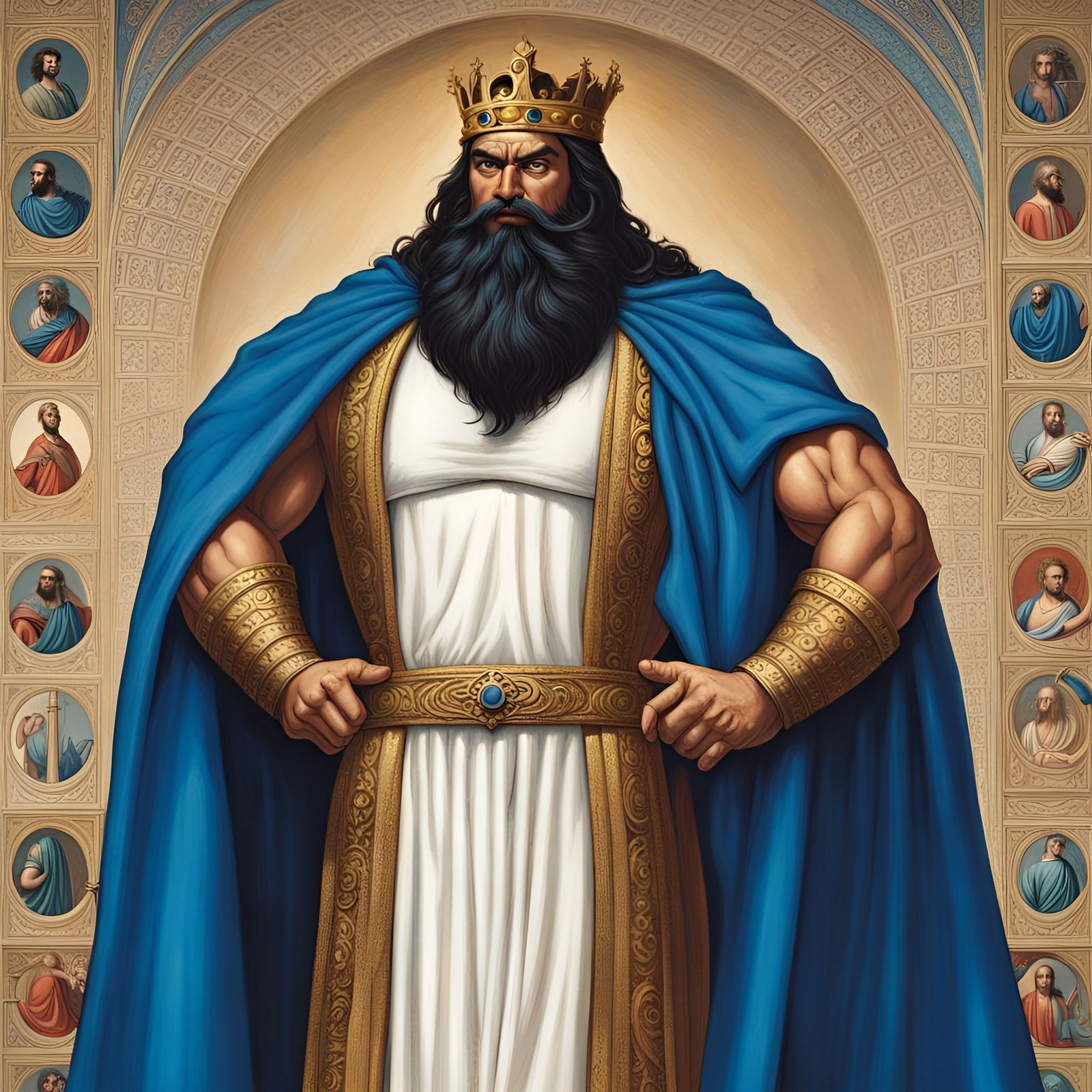King Nebuchadnezzar as Godlike Bodybuilder