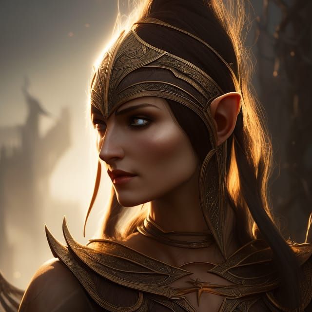 Ethereal Wood Elf Portrait in 8K Resolution