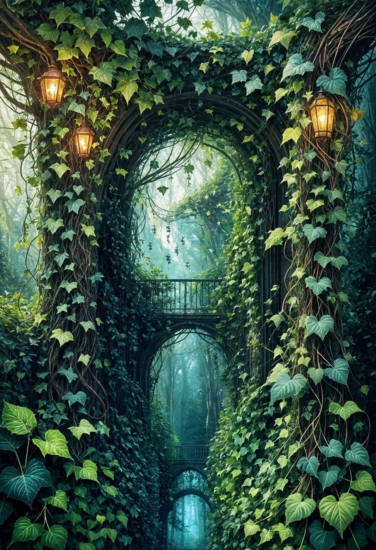 Enchanted Ivy Vines in a Fairytale Style