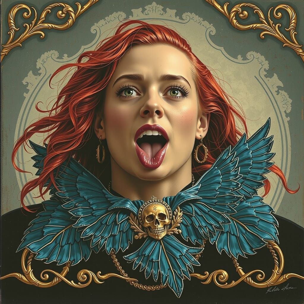 Abstract Swirling Red Forms in Dynamic Motion