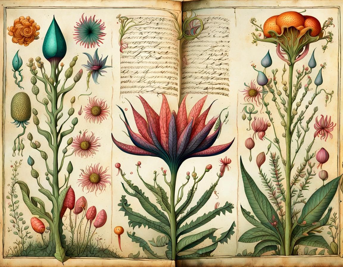 Alien Manuscript: Extravagant Botany from Another Galaxy