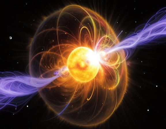 Magnetar with Powerful Relativistic Jets in Shock Art