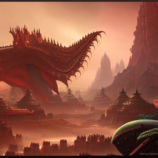 Ostrogoth Empire in Southeast Asia: Detailed Matte Painting