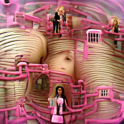Bondage Panopticon Valley: A Surreal Barbie Version