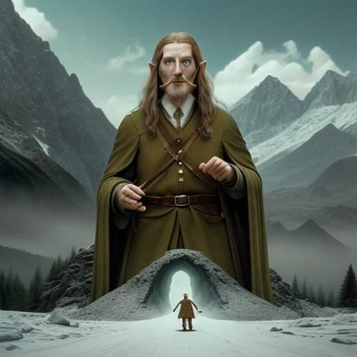 Lord of the Rings in Wes Anderson Style