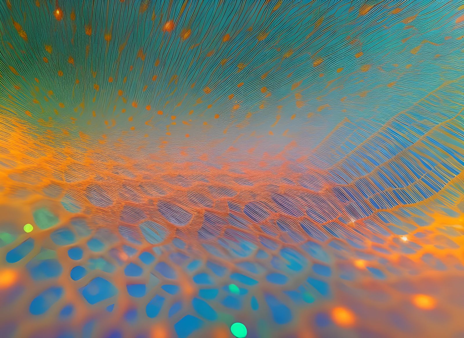 Bioluminescent Flora Under Microscope: Generative Biopunk Ar...