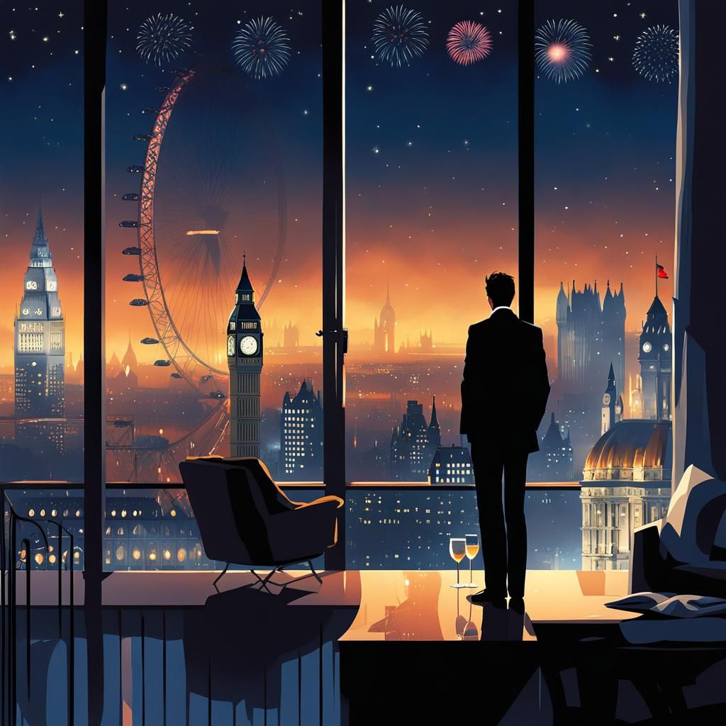 London New Year's Eve Fireworks: Pascal Campion Style