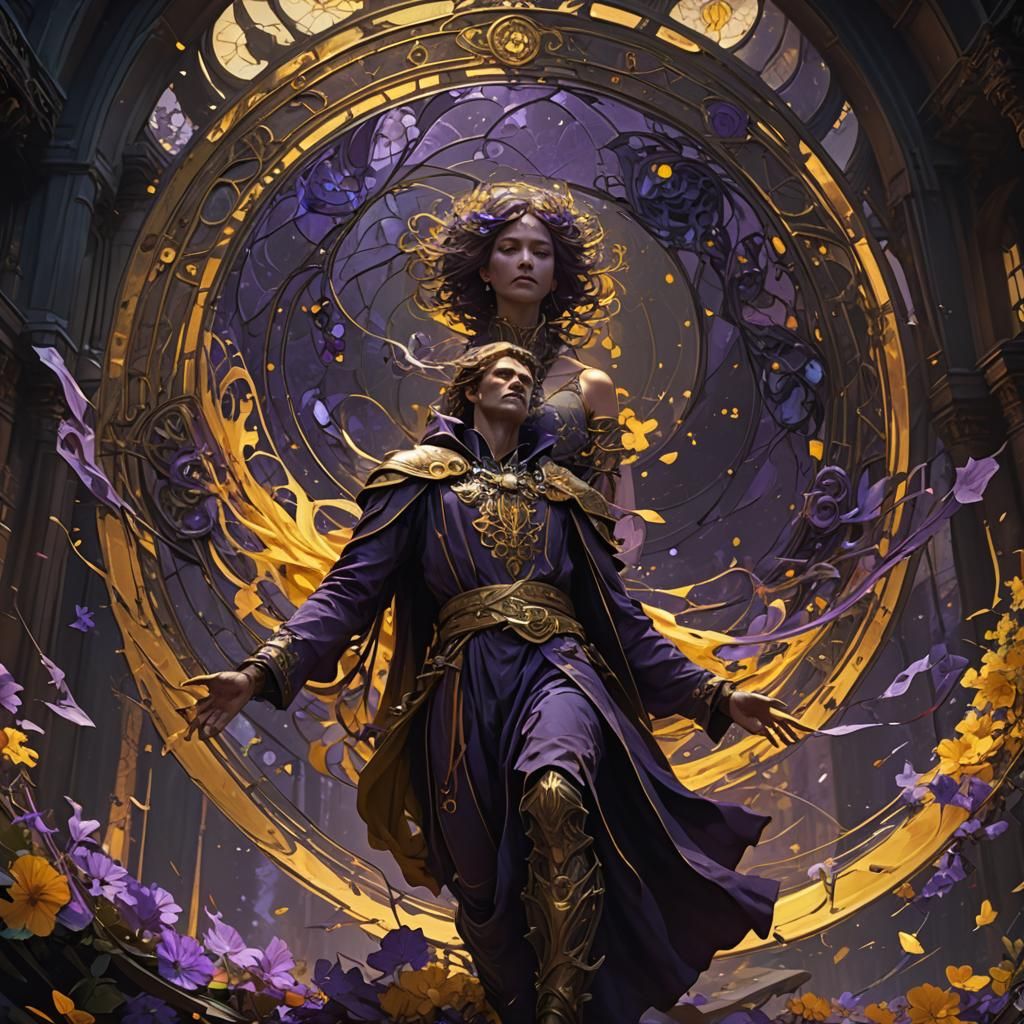 Soul Leaving Body in Dark Fantasy Style