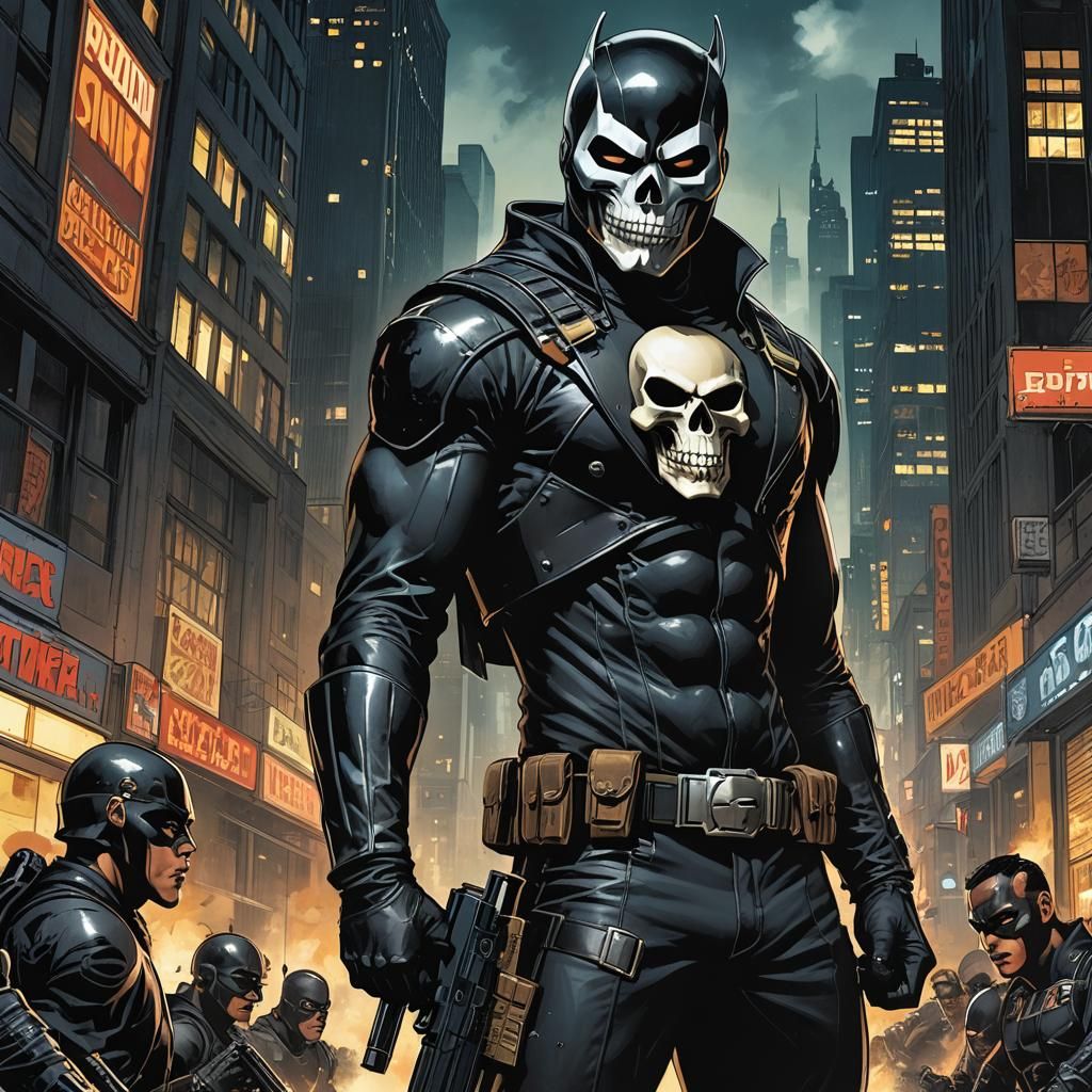 Teen Vigilante in Gotham, Comic Book Style