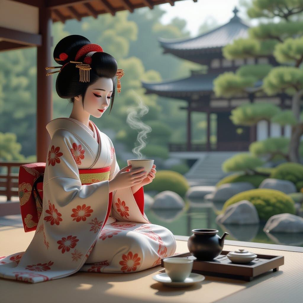 Audio Program: Japanese Garden Noh Performance in Anime Styl...