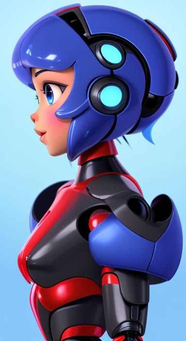 Robogirl in Futuristic Pose