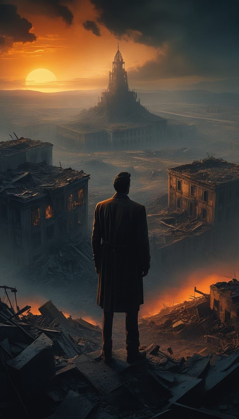 Last Day for Humanity in a Desolate Wasteland