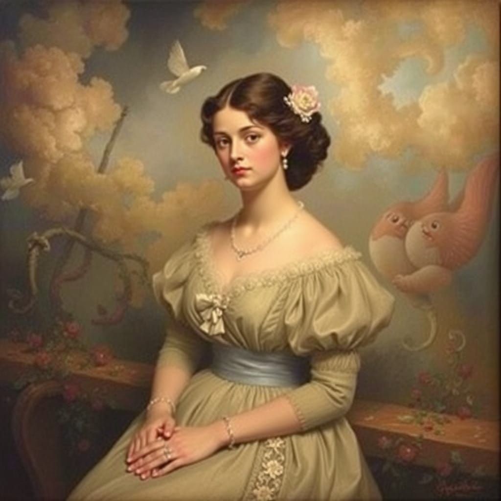 Ethereal Whispers of Lost Memories in a French Café