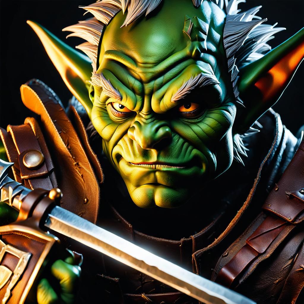 Goblin Rogue Fange in Marvel Comics Style