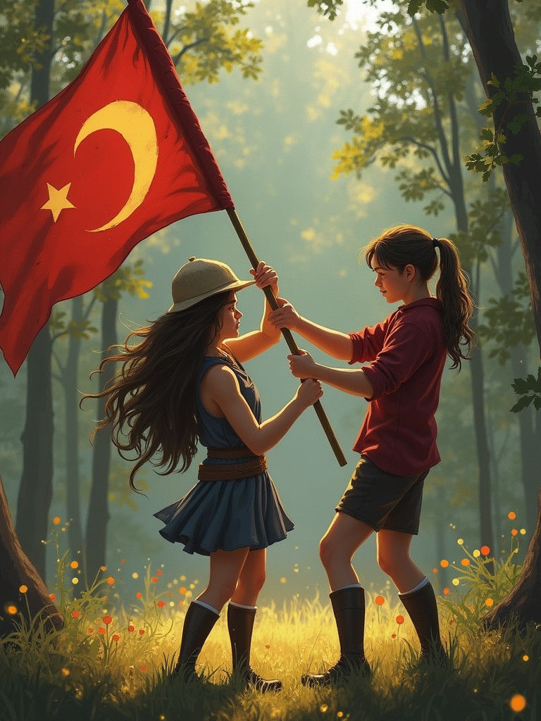 Annabeth and Percy Play Capture the Flag