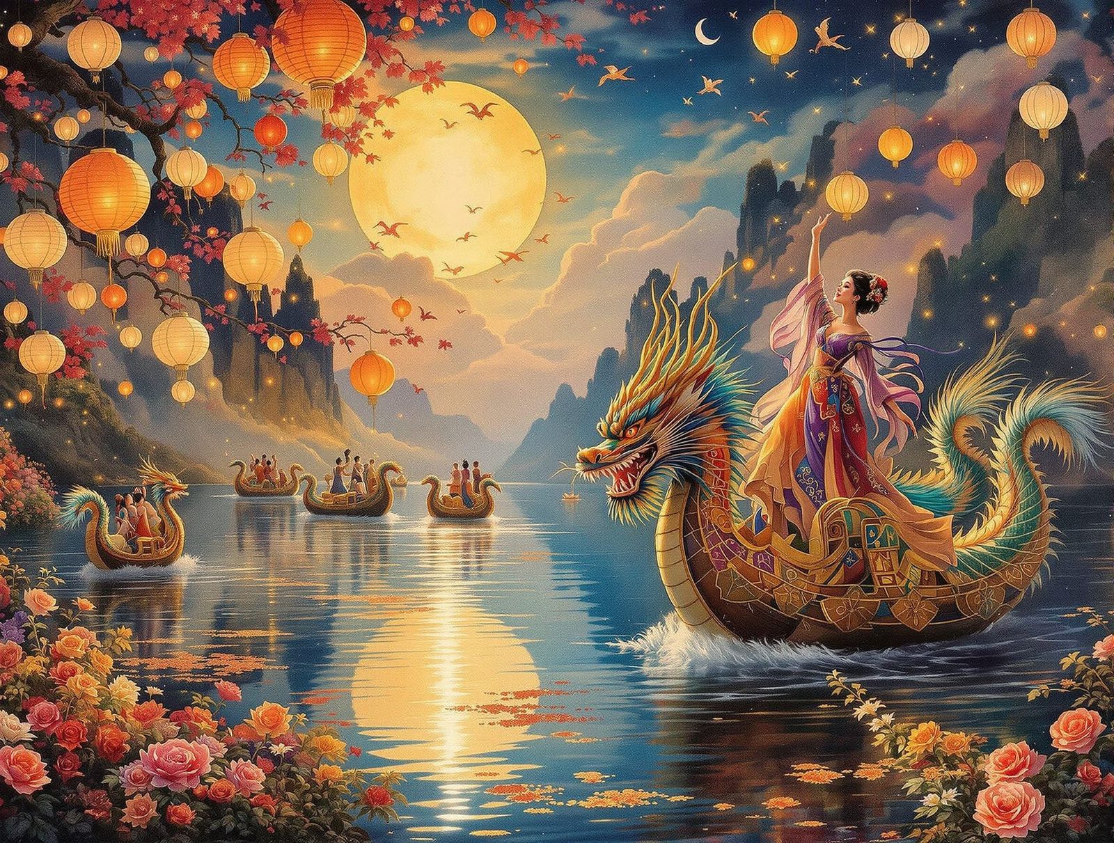 Yangtze River Lantern Festival: Fairies and Dragon Boats