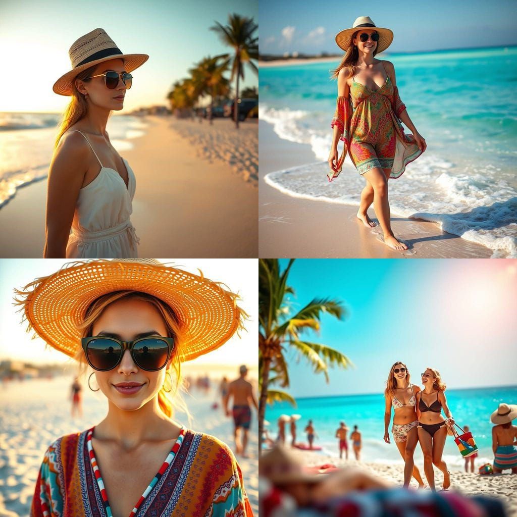 Sun-Kissed Beach Getaway in Vibrant Colors