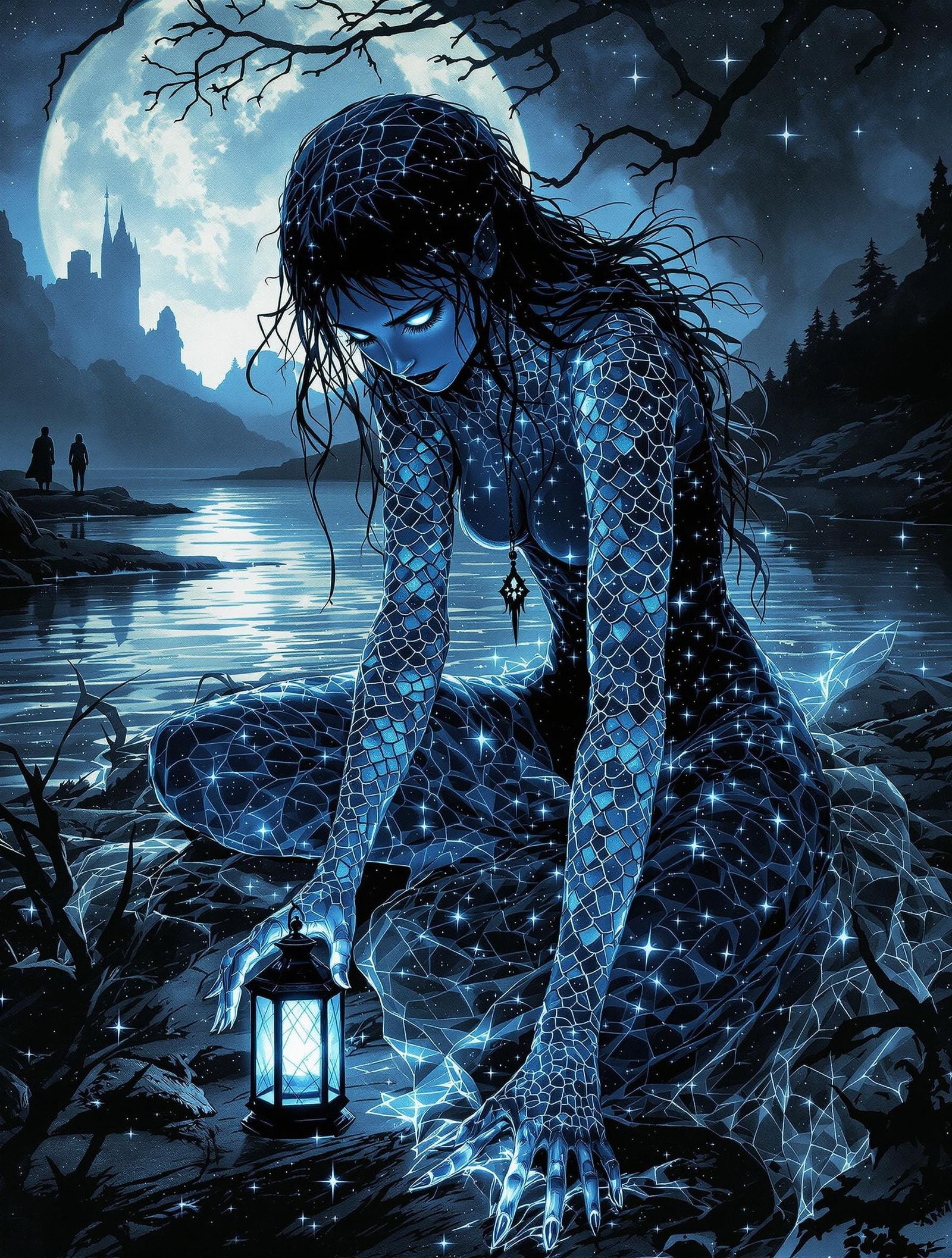 Ethereal Maiden of the Midnight Lake