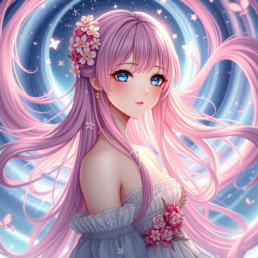 Anime-Inspired Goddess of Whimsy and Enchantment