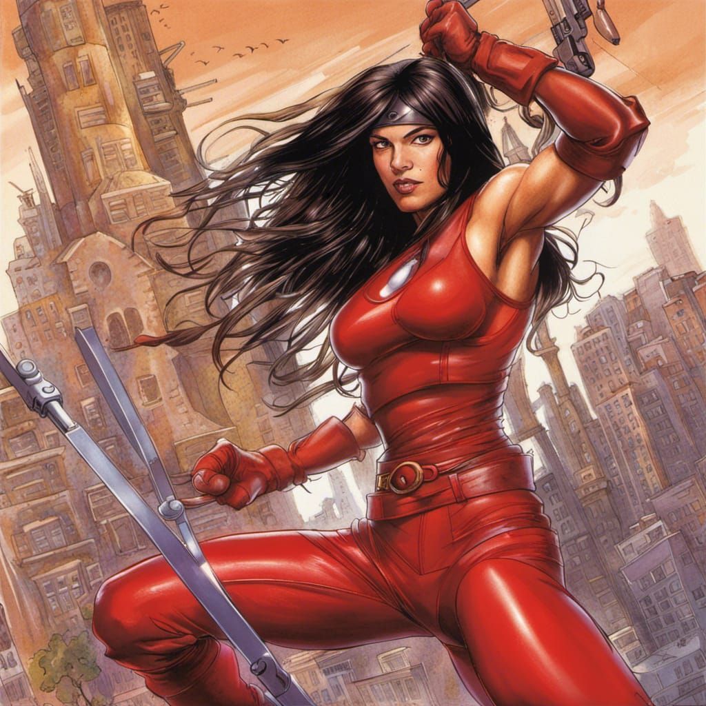 Elektra Natchios as Special Forces Leader