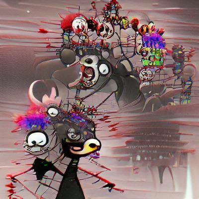 AI Interpretation of Pure Madness and Suffering
