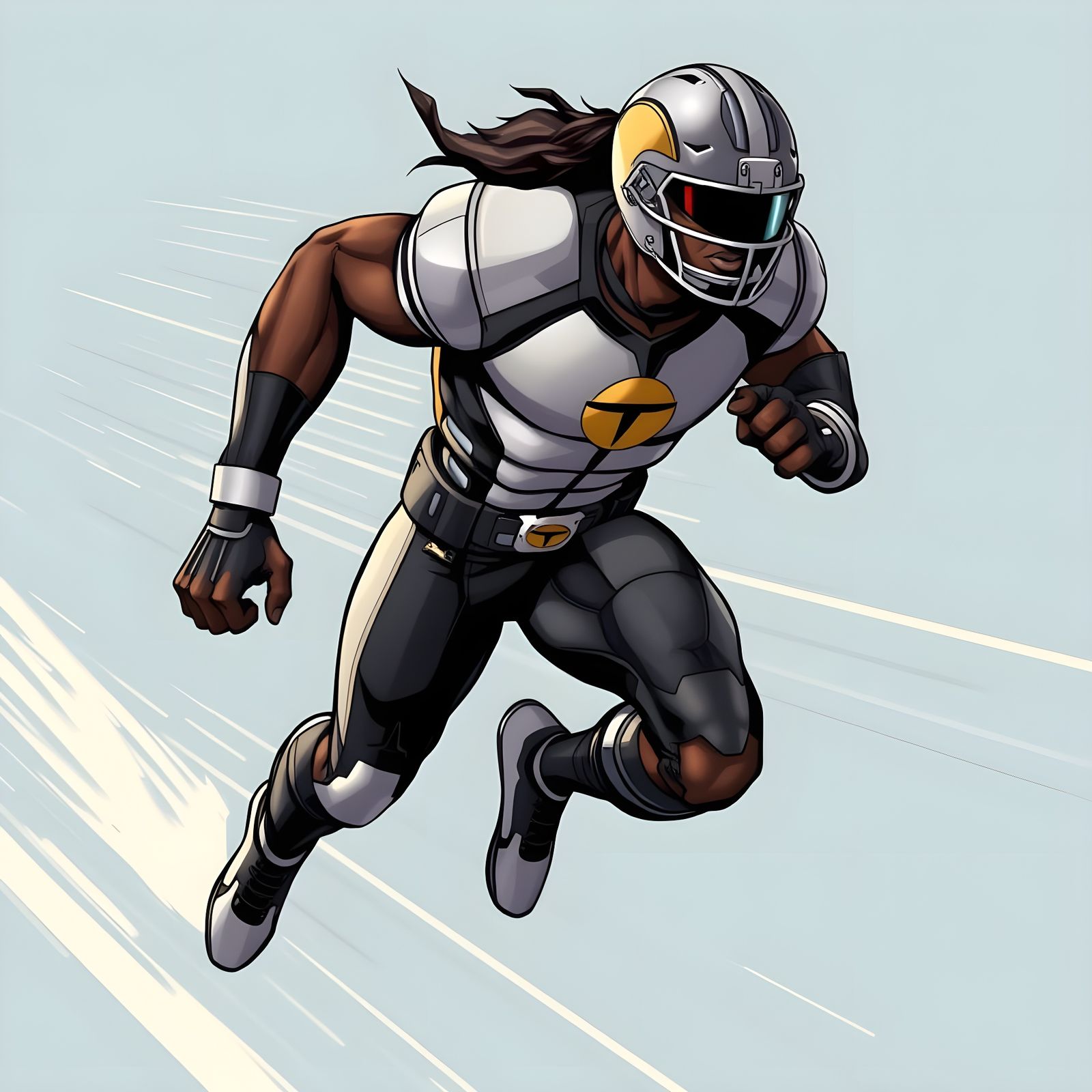 Speed Demon in Metallic Gridiron Gear