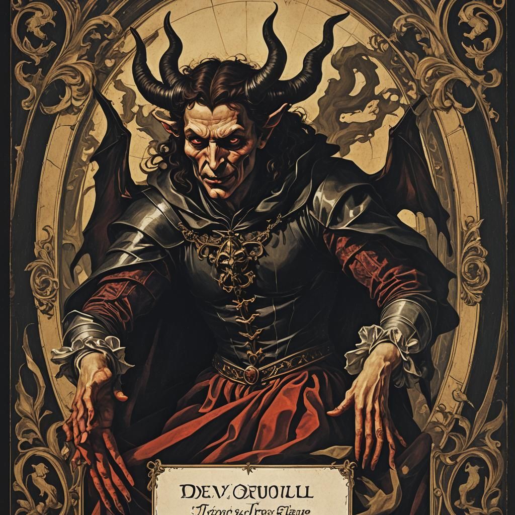 The Devil: A Caravaggio-Style Tarot Card