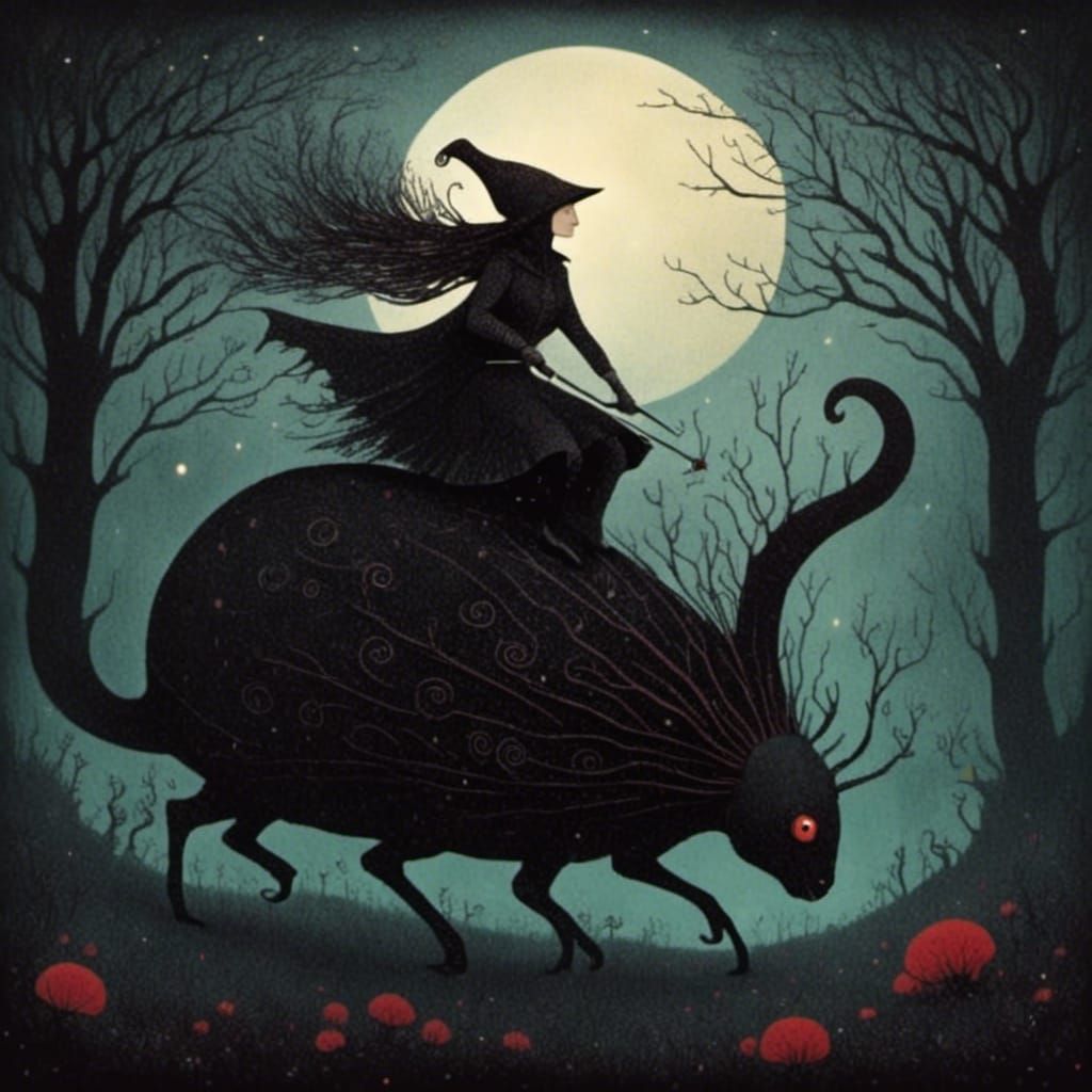 Nazgûl Rider Cloaked in Black of Night