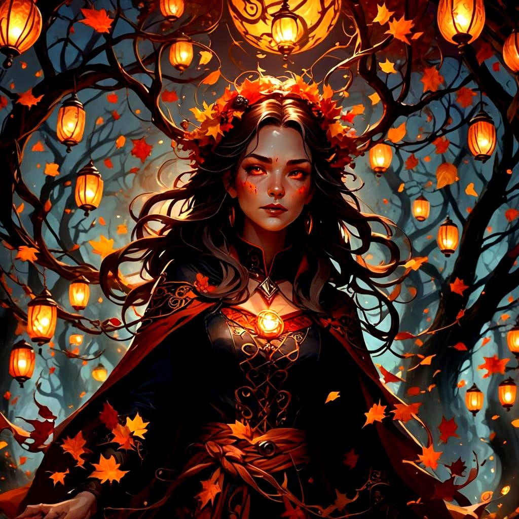 Detailed Matte Painting: The Witch of Autumn