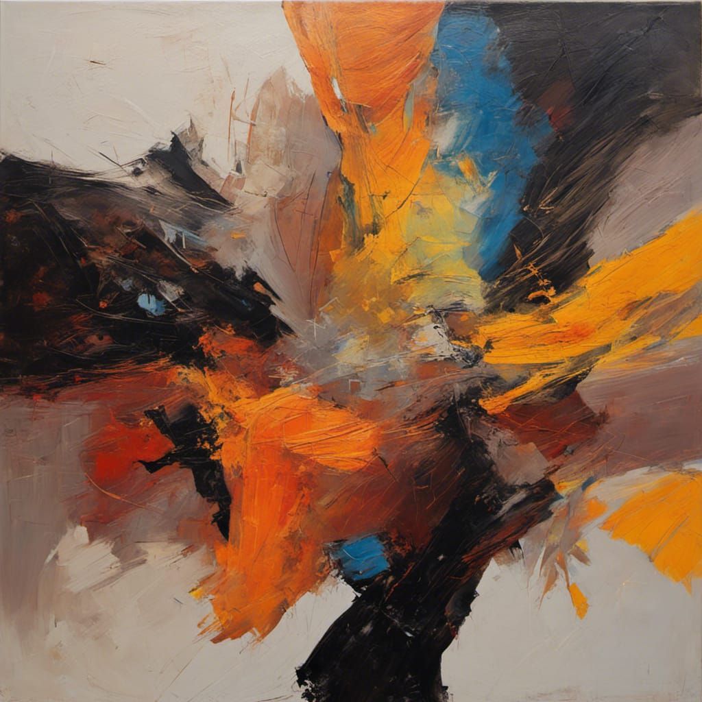 Abstract Oil Painting Inspired by James Gurney