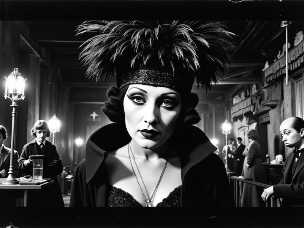 Berlin Cabaret Poster: Weimar Expressionism Nightlife