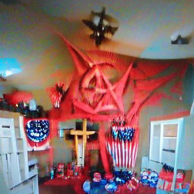 Halloween House with Spooky Decorations