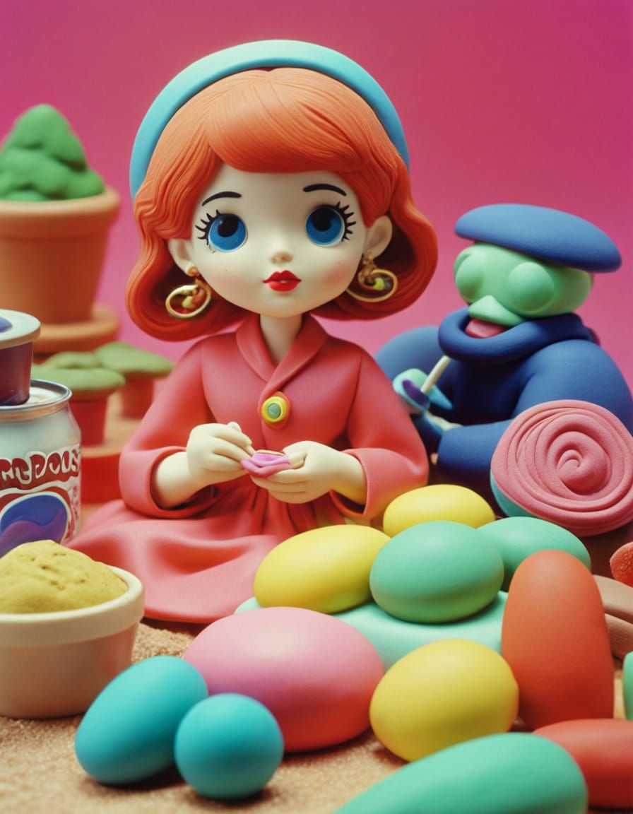 modeling clay, play-doh, sculpey