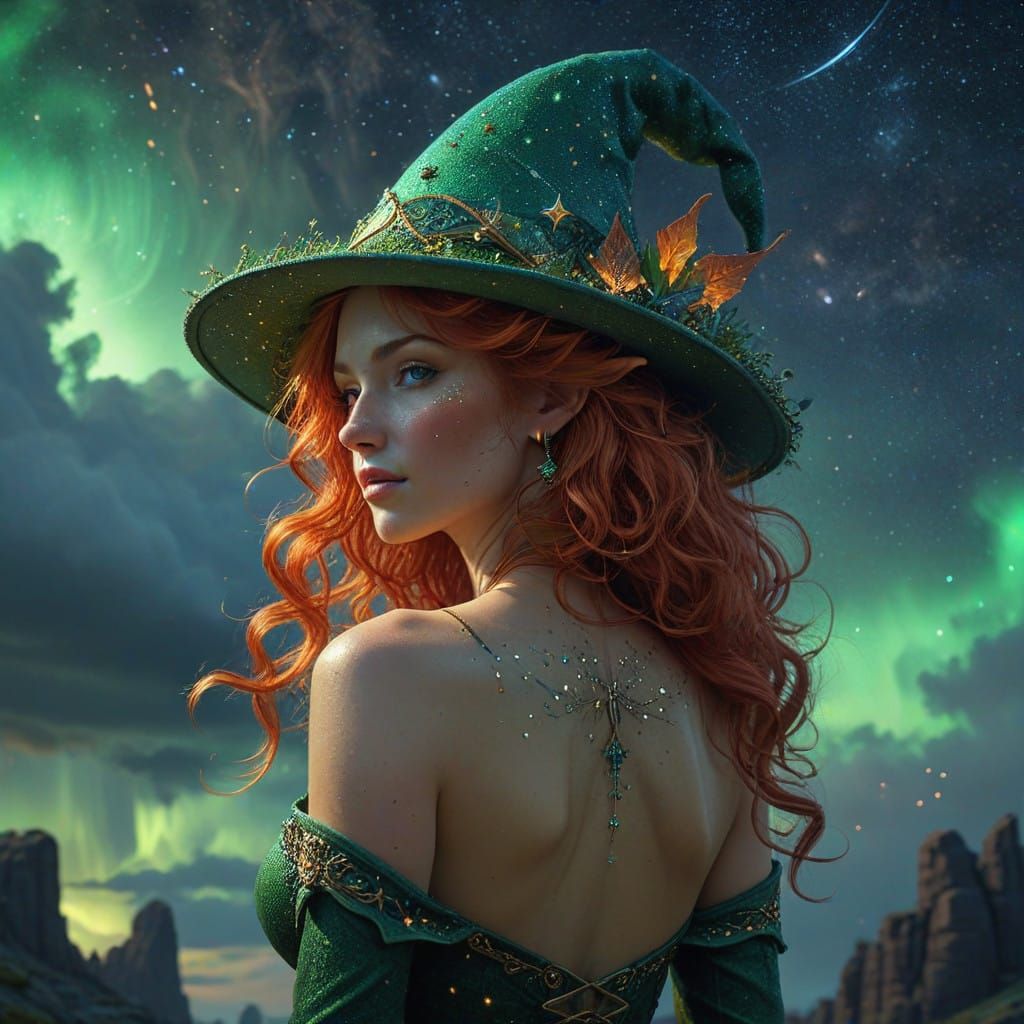 Regal Elf Lady in Celestial Realism