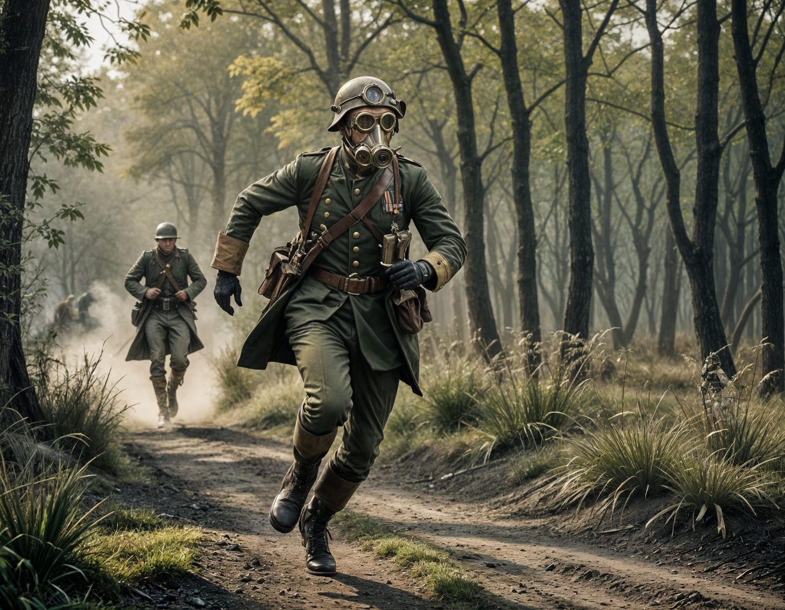 Steampunk French Soldier in Rush