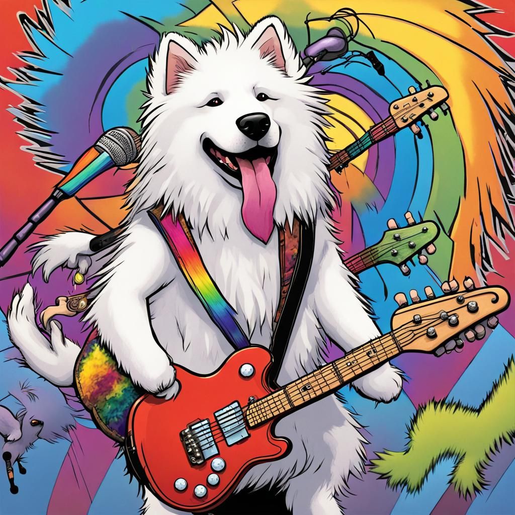 Punk Rock Dogs in a Candy Art Comic