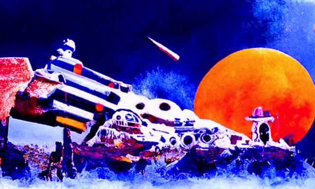 Cosmic Spaghetti Western on Alien Planet