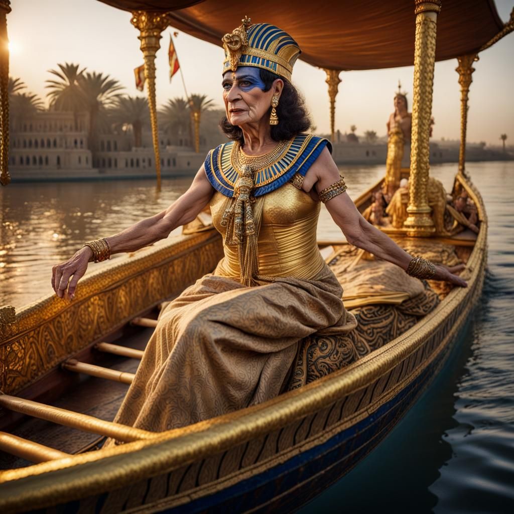 Cleopatra: An Academic Realism Portrait in Golden Hour