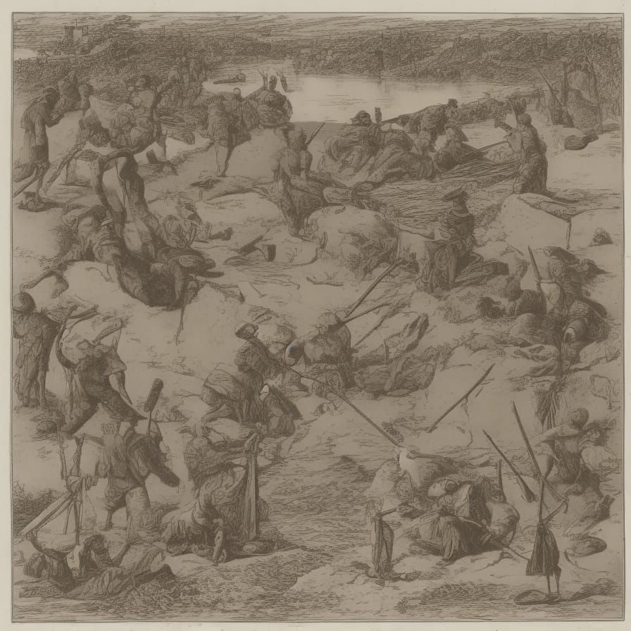 Night Scene with Crab on Shore near Thomas Bay