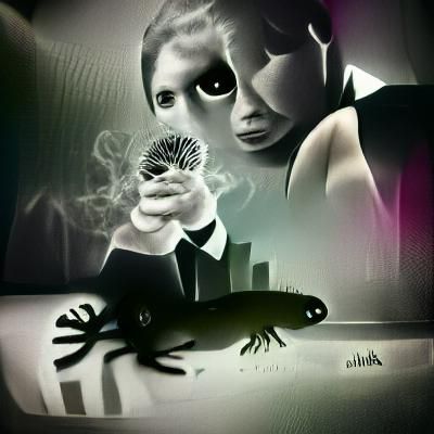 James Bond in Film Noir Photoillustration