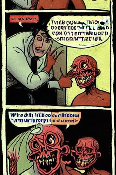 Demons and Daily Chores: Surreal Image