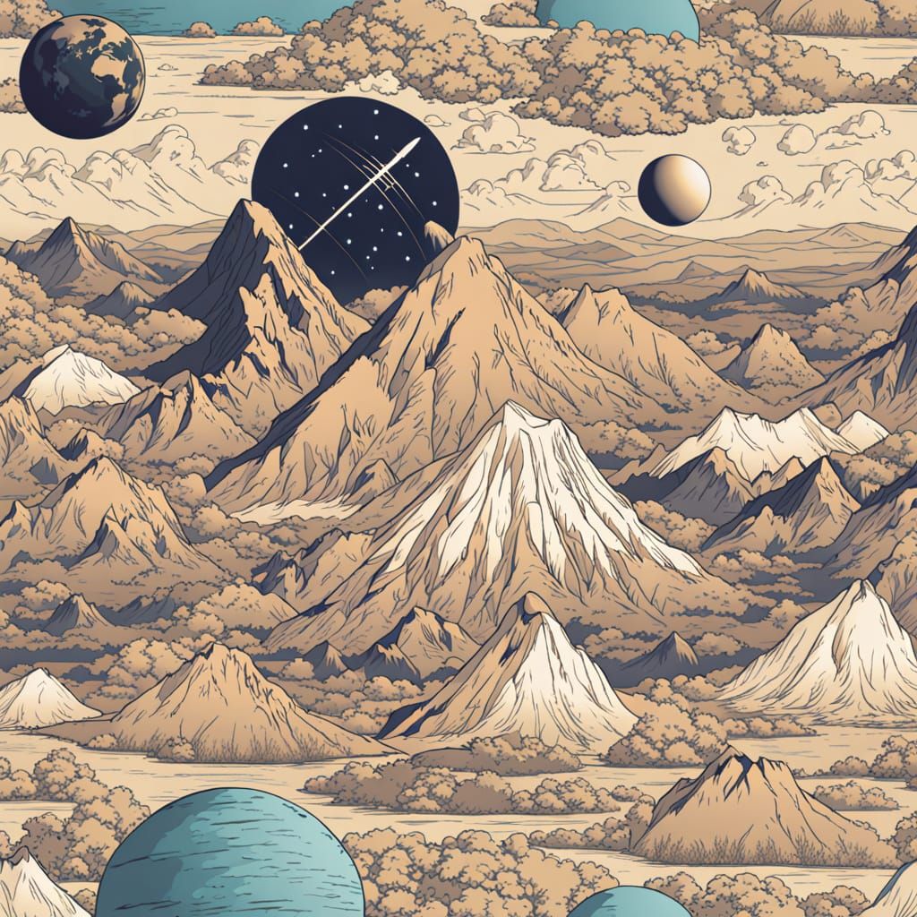 Alien Worlds and Creatures in Photorealistic Sci-Fi Style