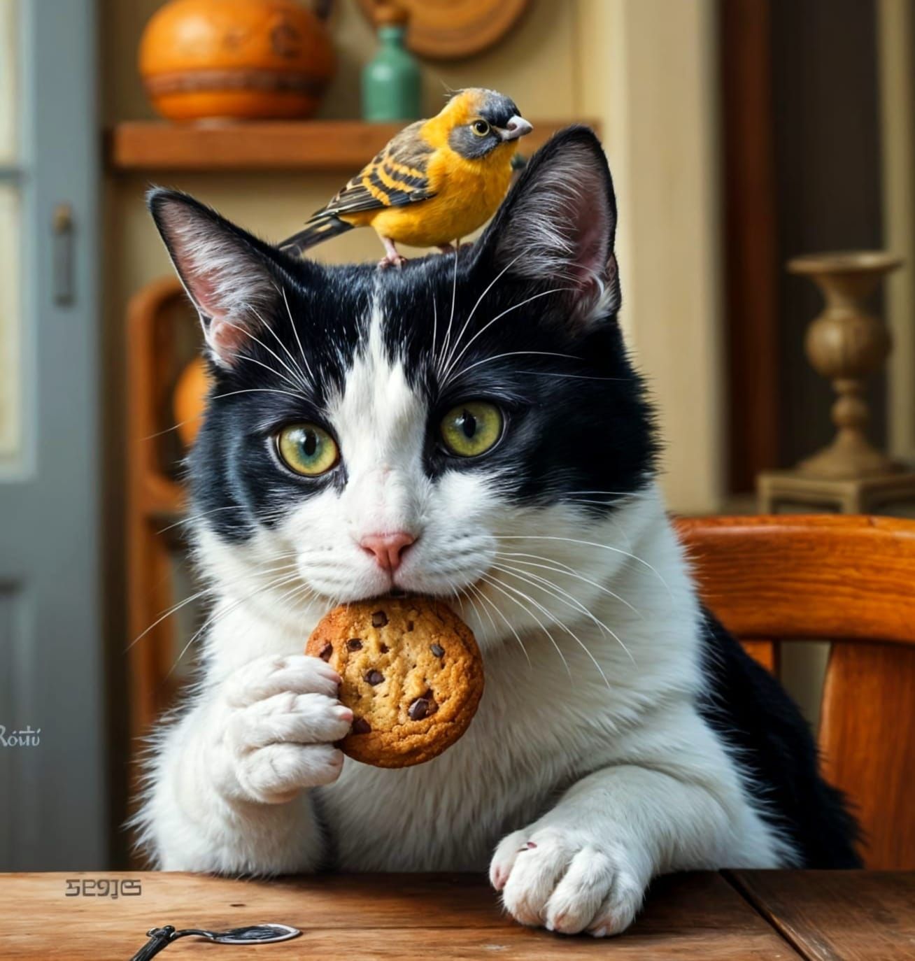 Cat and Cookie: An Oil Painting Still Life