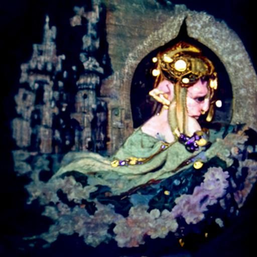Princess Zelda in Baroque Style Painting