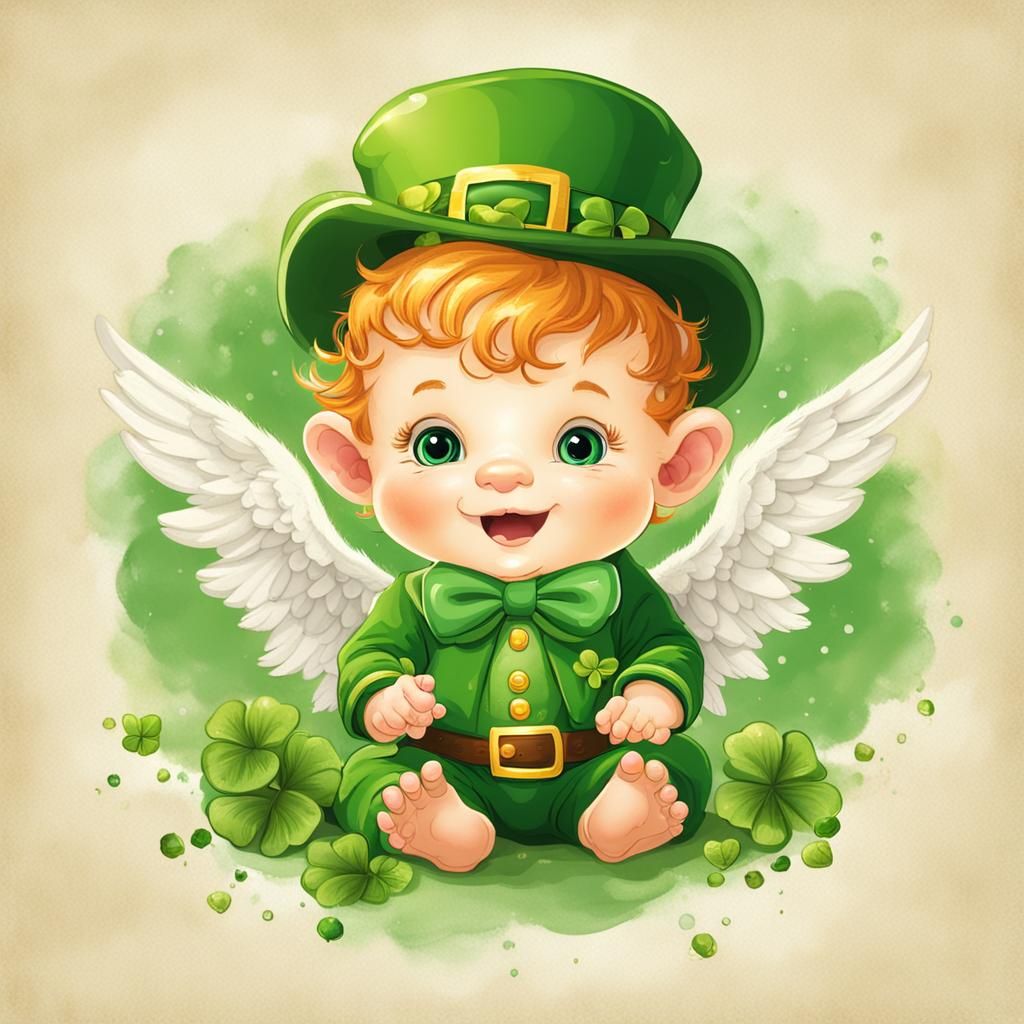A Leprechaun Baby Angel