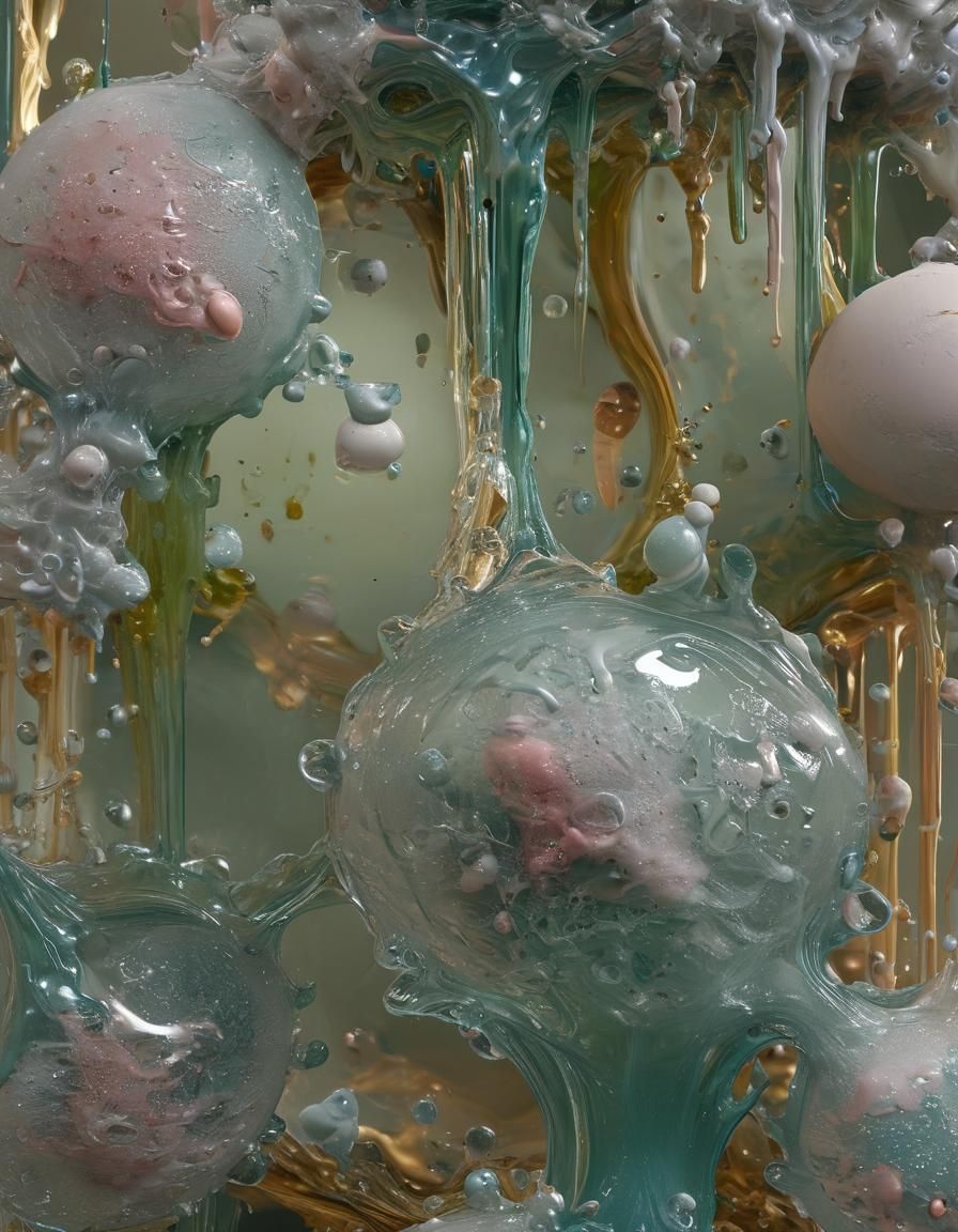 Dutch Pour Art: Erupting Glass Blobs in 16K