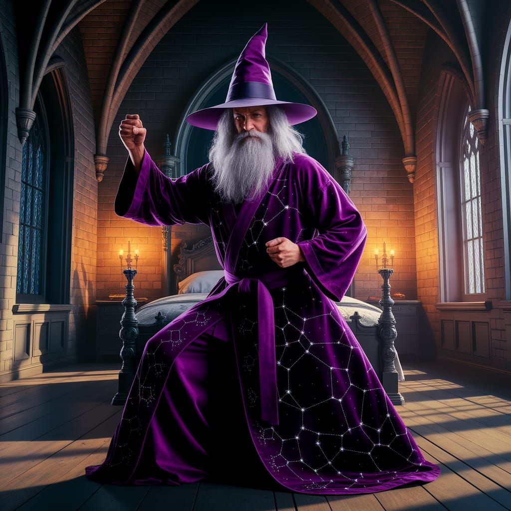 Wizard Master of Karate in Gothic Castle